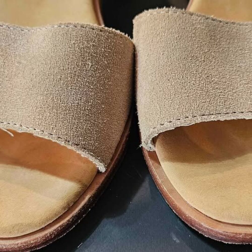 Women's Soludus Anthropologies leather ankle strap rope block heel Sandals 7 - Picture 4 of 7